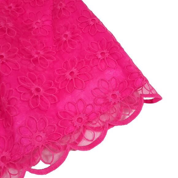 lilly pulitzer Payton floral organza Dress 8 NWT Pop Pink Strapless sweetheart - Picture 3 of 16
